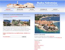 Tablet Screenshot of budvanekretnine.com